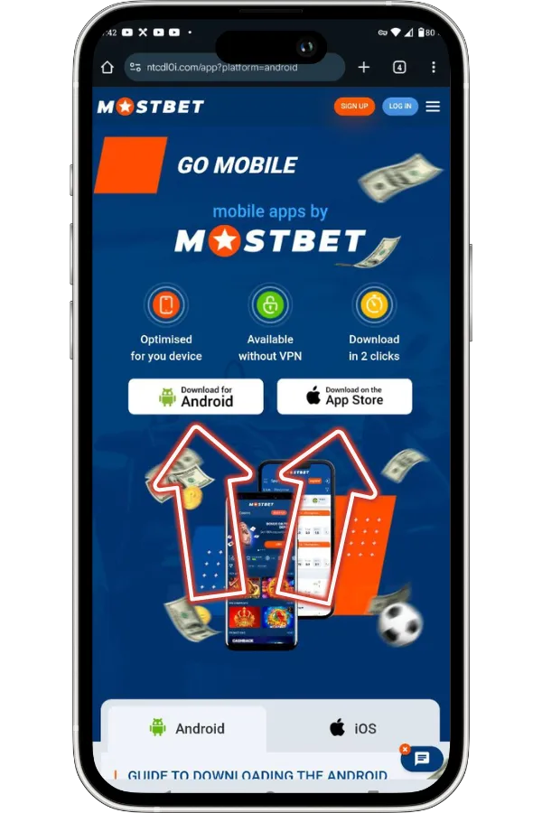 Download the app for Android or iOS