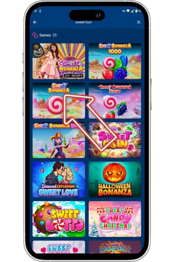 Search for Sweet Bonanza