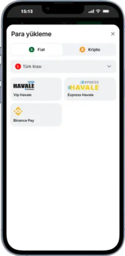 1Win Para Yatırma Sayfası – Vip Havale, Express Havale ve Binance Pay