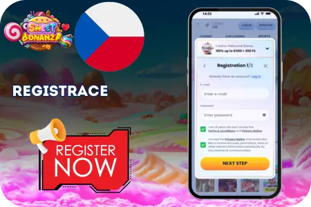 Registrační stránka CasinoLab – vytvoření herního účtu