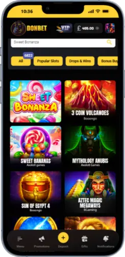 Donbet Casino App Search Results for Sweet Bonanza