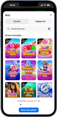 1Win Casino Aramada Sweet Bonanza Sonuçları – Oyun Bulma Ekranı
