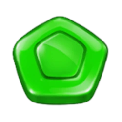 Sweet Bonanza green candy symbol