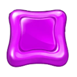Sweet Bonanza purple square candy symbol